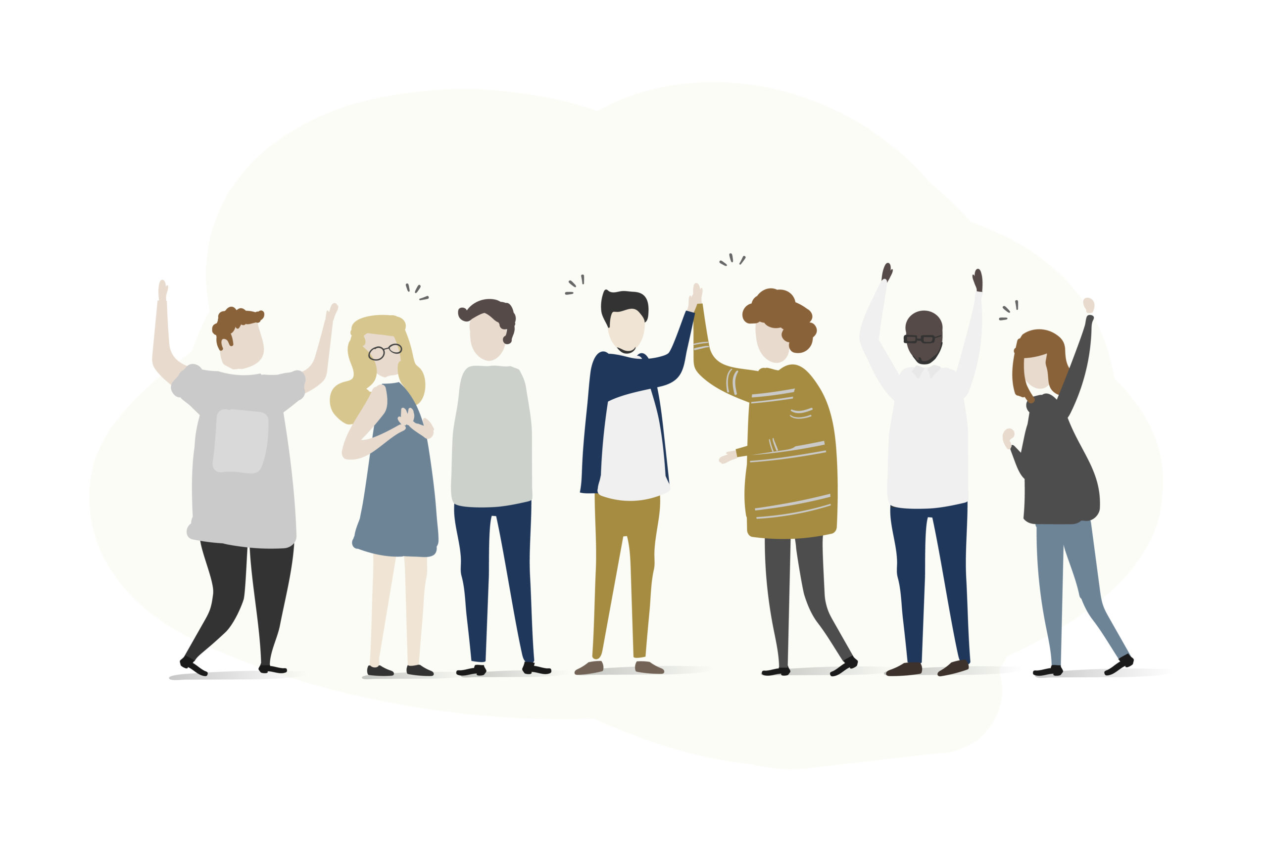 Vector collection of business people